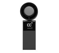 Uxsjakjsd Turbine Handheld Fan Digital Display Fan 199 Variable Wind Speed Foldable USB Charging