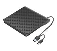 Uxsjakjsd USB 3.0 Type-C DVD CD Optical Drive External Reader Player Portable Burner for Laptop Desktop