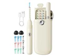 Uxsjakjsd Visual Ear Wax Cleaner Endoscope Visual Ear Wax Cleaner Tool with 8M HD Camera Ears Wax Cleaner Kit Replacement for Whole Family Earwax Removal Tool