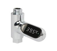 Uxsjakjsd Water Shower Thermometer Water Temperature Monitor LED Display Flow Water Self-Generating Home Shower Faucets