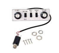 Uxsjakjsd Wired Violin Alloy Control Line Plate with Knobs Replacements Part for Bass Guitar