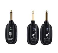 Uxsjakjsd Wireless Guitar System UHF Audio Wireless Transmitter Receiver for Acoustic Guitar Violin Keyboard