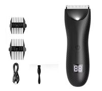 Uxsjakjsd with 2 Guide Comb Body Groomer for Men Rechargeable Groin Hair Trimmer Comb Body Groomer for Men No Base