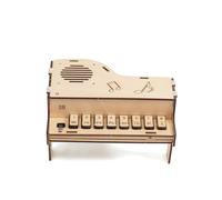 Uxsjakjsd Wooden Electronic Piano Model Wooden Piano Diy Music Box Assembled Panotron Experiment Material Kits