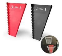 Uxsjakjsd Wrench Organizer 2-Pack Premium Quality Magnetic Storage Holder, 1/4"- 1/16", 6mm- 24mm Wrench Rack