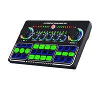 Uxsjakjsd X50 Live Sound Card Audio Mixer Recording Desktop Singing BT OTG Digital Lossless Transmission for Podcasting Gaming A