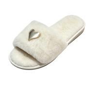 UXXNJFG Womens Slippers Slip on Ladies Shoes Soft Winter Indoor Warm Adults | Cozy, Soft, Fluffy Slippers, Faux Fur, Loungewear, Open Toe, Comfy, Gifts for Women