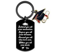 UYBEPU Graduation Gifts for Her Him Class of 2025 Graduation Keychain for PHD Master College Senior High School Degree Gifts for Graduate Students Congratulation Inspirational Grad Gift Souvenir,