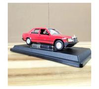 UYBFLO Scale Model Vehicles 1:18 For Benz 190E Classic Sedan Scale Die-cast Model Car Car Replicas(Red)
