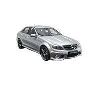 UYBFLO Scale Model Vehicles 1:18 For Benz C63 Silver Sedan Resin Model Car Replicas Static Display Model