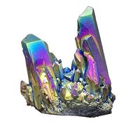 UYCUODLUY Aura Quartz Crystal Titanium Bismuth Silicon vug Rainbow