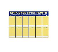 UYCUODLUY Monthly Best Employee Poster Office Recognition Award Board Staff Motivation Wall-Art for Workplace Break Room Decor(Framed,12x18inch(30x45cm))