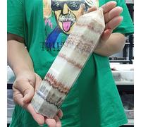 UYCUODLUY Pork Tourmaline Stone Column Crystal Home Office Decoration Craft Gifts Demagnetization Ornaments (Size : 500-550g)