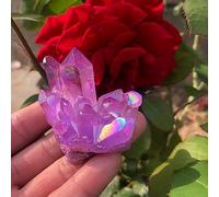 UYCUODLUY Purple Flame Halo Quartz Crystal Cluster (Size : 5pcs)