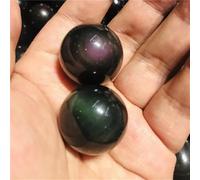 UYCUODLUY Stone Rainbow Obsidian Cat's Eye, Crystal Ball
