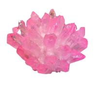 UYCUODLUY Stone Rose Halo Flame Quartz Crystal Cluster Home Office Aquarium Decoration