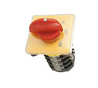 UYCUODLUY T-16EXF64D-4 HI Relays Off Low Position Red Handle Rotary Cam Selector Switch Combination Switch