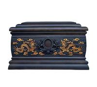 UYDJAKX Wooden Urn, Large Urns for Ashes, Tree of Life Ancient Woodcarving Star of Light