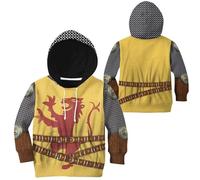 Uyecos Historical Hoodie Revolutionary War Uniform Costume Vintage Army Jacket Halloween Costume, Robert the Bruce Small Size, XL