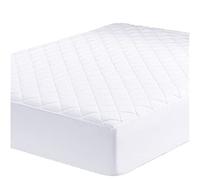 UYEESE Single Size Mattress Protector - Quilted Extra Deep Pocket Mattress Cover, Breathable Hypoallergenic and Noiseless Mattress Pad Fitted Bed Sheet (Single 91x191+35cm) White