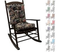 uyeoco 2-Pack Waterproof High-Back Garden Rocking Chair Cushions with Ties 6-8cm Thick Padding - Indoor/Outdoor Replacement Seat Pads for Rattan Chairs, Sofas & Sunloungers(16S,48x48x8/58x48x8cm)