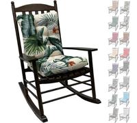 uyeoco 2-Pack Waterproof High-Back Garden Rocking Chair Cushions with Ties 6-8cm Thick Padding - Indoor/Outdoor Replacement Seat Pads for Rattan Chairs, Sofas & Sunloungers(1S,48x48x8/58x48x8cm)