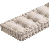 uyeoco 8-10cm Thick Bench Cushion Pad 2/3/4 Seater, Velvet Garden Bench Pad Cushions,Seat Cushion Pads for Outdoor Indoor(Bay Windows, Dining benches, Sofas & Porch Furniture)(Milk white,200x40x10cm)