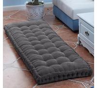 uyeoco 8 Thick Bench Cushion Pad 2/3 Seater,Cotton Garden Bench Pad Cushions 80cm/100cm/120cm/150cm/180cm x 60cm/50cm/40cm/35cm/30cm/25cm,Seat Cushion Pads for Outdoor Indoor(dark gray,150x60cm)