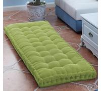 uyeoco 8 Thick Bench Cushion Pad 2/3 Seater,Cotton Garden Bench Pad Cushions 80cm/100cm/120cm/150cm/180cm x 60cm/50cm/40cm/35cm/30cm/25cm,Seat Cushion Pads for Outdoor Indoor(Green,100x50cm)