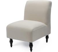 uyeoco Armless Chair Slipcover,Removable Stretch Printed Armless Accent Chair Covers Hotel Armless Accent Chair Slipper Chair Cover for Living Dining Room Hotel (Color : #1, Size : 1pc)