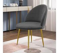 uyeoco Duckbill Makeup Chair Covers 1/2/4/6PCS Velvet Round Bottom Stool Accent Low Back Dinning Chair Slipcover High Elastic Small Seat Cover (Color : B, Size : 4pcs)