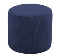 uyeoco Foot Stool Covers, Ottoman Cover Round, Pouffe Cover Round, Stretch Fabric Footstool Slipcover, Machine Washable(F11,35x45cm)