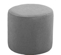 uyeoco Foot Stool Covers, Ottoman Cover Round, Pouffe Cover Round, Stretch Fabric Footstool Slipcover, Machine Washable(F10,45x45cm)