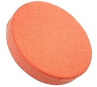 uyeoco Round Seat Cushion, 3/5/8cm thick, 30/35/40/45/50cm, Memory Foam Round Stool Cushion, Circle Chair Pad with Removable Cover for Dining Kitchen Bar Chairs(Orange,45x3cm)