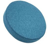 uyeoco Round Seat Cushion, 3/5/8cm thick, 30/35/40/45/50cm, Memory Foam Round Stool Cushion, Circle Chair Pad with Removable Cover for Dining Kitchen Bar Chairs(Indigo blue,35x5cm)