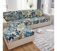 uyeoco Sofa Slipcover L Shape Couch Cushion Cover,Sofa Covers For Living Room Couch Covers Corner Universal Sofa Furniture Protector Pets Dogs 1 2 3 Seater Sofa Slipcovers L-Type Stretch Settee Cover