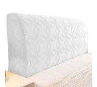 uyeoco Stretch Bed Headboard Cover King size/Double/King/Single, Jacquard Headboard Cover All-Inclusive Headboard Dustproof Protector Covers Within a height of 80 centimeters(Light Grey,200cmx75cm)