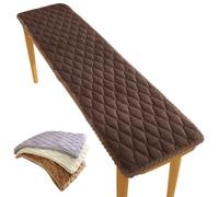 uyeoco Washable Indoor/Outdoor Bench Cushion - 120cm/150cm/100cm/90cm x 40cm/35cm/30cm - Non-Slip Seat Pad for Bay Windows, Garden Patio, Long Chairs, Swings & Porch Furniture(Dark coffee,40x150cm)