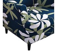 uyeoco Wing Chair Slipcovers Armchair Covers With Ears Stretch 2 Piece Wing Chair Covers Blue Yellow Boucle Sofa Cover Jacquard Furniture Protector Beige (Color : 22#)