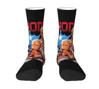 UYETSGDFG Cody Wrestler Rhodes Color Block Crew Socks - American Nightmare Wrestling Mid-Calf Socks - Comfortable & Stylish Socks for Men & Women - Gift for Fans