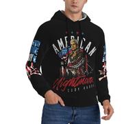 UYETSGDFG Cody Wrestler Rhodes Hoodie for Men - The American Nightmare Pullover Sweatshirt, WWE Superstar Fan Gift Casual Pullover Hooded 4X-Large