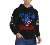 UYETSGDFG Cody Wrestler Rhodes Hoodie for Men - The American Nightmare Pullover Sweatshirt, WWE Superstar Fan Gift Casual Pullover Hooded Medium