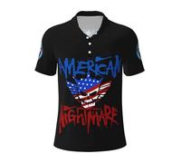 UYETSGDFG Cody Wrestler Rhodes Men's Polo Shirt, Stylish AEW Fan Apparel, Classic Short Sleeves Shirt for Casual Wear - Gift for Fans Small