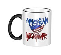 UYETSGDFG Cody Wrestler Rhodes Mugs Edge-Colored Ceramic Mug 330ml - American Nightmare Wrestling Design - Gift for WWE & AEW Fans - Durable Coffee Cup for Men, Women & Fans
