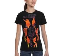 UYETSGDFG Michael King Jackson Youth T-Shirt - Clascal Round Neck Short Sleeve Tee, Pop Legend Star Graphic Shirt for Teens & Music Fans Gift Small