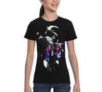 UYETSGDFG Michael King Jackson Youth T-Shirt - Clascal Round Neck Short Sleeve Tee, Pop Legend Star Graphic Shirt for Teens & Music Fans Gift X-Large