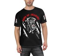 UYETSGDFG Sons%of The an*Archy Mens Shirt Novelty SOA Logo T-Shirt for Men - Classic TV Show Merch, Soft Short Sleeve Tee for Motorcycle and Biker Fans Gift L