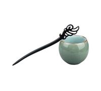 UYFRD 47 Style Retro Sandalwood Hair Clip Hairpin Chinese Ancient Carved Wooden Chopstick Hair Stick Cosplay Party Headwear Accessories(Butterfly Love 2)