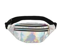 UYFRD Bum Bag Waist Fanny Pack for Women Ladies Men Bumbag with Extended Belt Waist Bag Waterproof for Travel Dog Walking Hiking Sports(Silver)