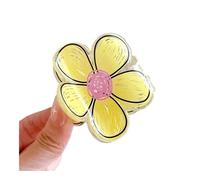 UYFRD China Fashion New Style Casual Big Small Beautiful Flowers Hair Claw Clips Accessories For Women Girls Acrylic Hairpins Headdre(Small-06)